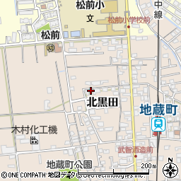 愛媛県伊予郡松前町北黒田992-8周辺の地図