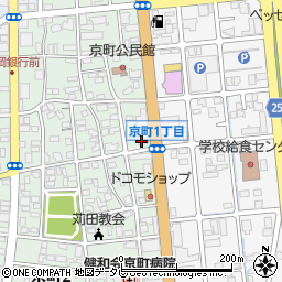 西日本シティ銀行苅田支店周辺の地図