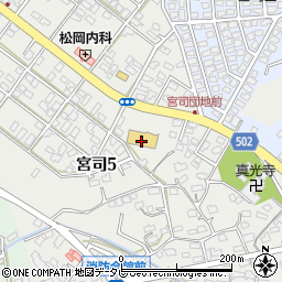 コメリハード＆グリーン津屋崎店周辺の地図