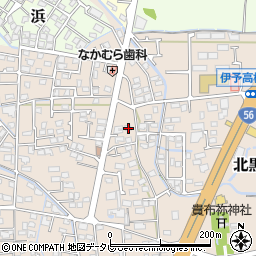 愛媛県伊予郡松前町北黒田500-2周辺の地図