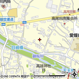 愛媛県砥部町（伊予郡）高尾田周辺の地図
