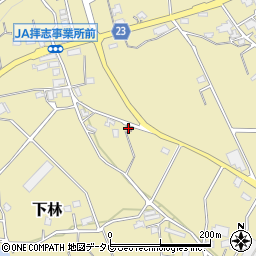 拝志郵便局周辺の地図