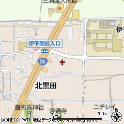 愛媛県伊予郡松前町北黒田235-5周辺の地図