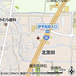 愛媛県伊予郡松前町北黒田215-1周辺の地図