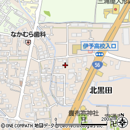 愛媛県伊予郡松前町北黒田210-3周辺の地図