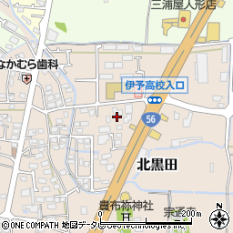 愛媛県伊予郡松前町北黒田212-3周辺の地図