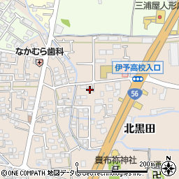 愛媛県伊予郡松前町北黒田210-2周辺の地図