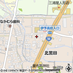 愛媛県伊予郡松前町北黒田212-1周辺の地図