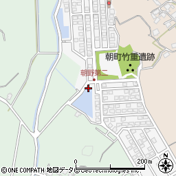 福岡県宗像市朝野389周辺の地図