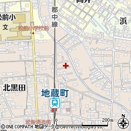 愛媛県伊予郡松前町北黒田613-17周辺の地図