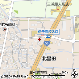 愛媛県伊予郡松前町北黒田215-2周辺の地図