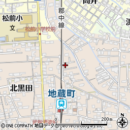 愛媛県伊予郡松前町北黒田613-11周辺の地図