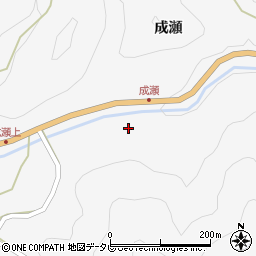 徳島県那賀郡那賀町成瀬成瀬向周辺の地図