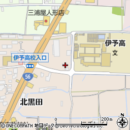 愛媛県伊予郡松前町北黒田229-2周辺の地図
