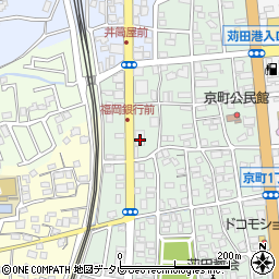 福岡銀行苅田支店周辺の地図