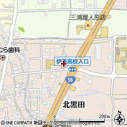 愛媛県伊予郡松前町北黒田185-5周辺の地図