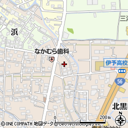 愛媛県伊予郡松前町北黒田488-2周辺の地図