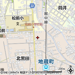 愛媛県伊予郡松前町北黒田629-3周辺の地図