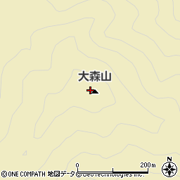 大森山周辺の地図