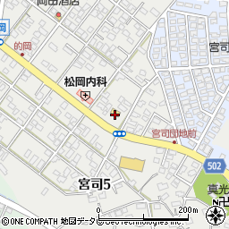 ファミリーマート福津宮司六丁目店周辺の地図