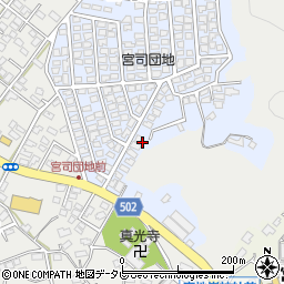 福岡県福津市宮司ヶ丘2周辺の地図
