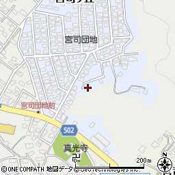 福岡県福津市宮司ヶ丘3周辺の地図