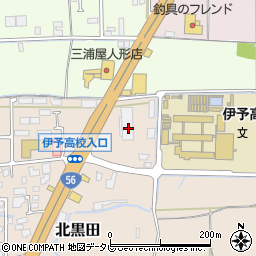 愛媛県伊予郡松前町北黒田176周辺の地図
