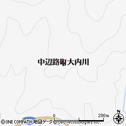 和歌山県田辺市中辺路町大内川周辺の地図