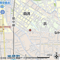 愛媛県伊予郡松前町北黒田590-2周辺の地図