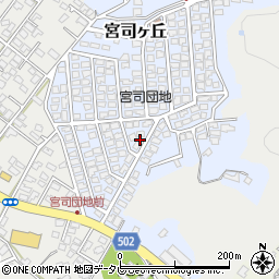 福岡県福津市宮司ヶ丘6周辺の地図