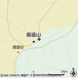 飯盛山周辺の地図