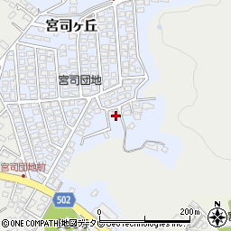 福岡県福津市宮司ヶ丘3-15周辺の地図