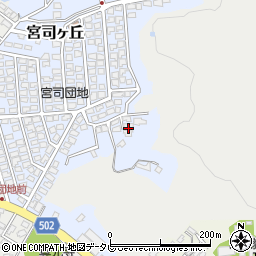 福岡県福津市宮司ヶ丘4-5周辺の地図