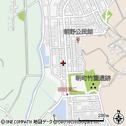 福岡県宗像市朝野302周辺の地図