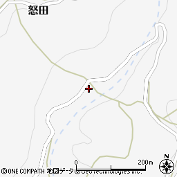 高知県長岡郡大豊町怒田1192周辺の地図