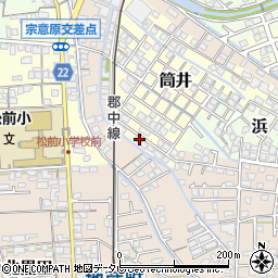愛媛県伊予郡松前町筒井1086-11周辺の地図