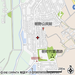福岡県宗像市朝野294周辺の地図