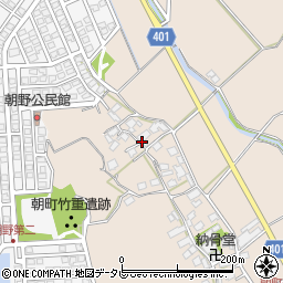 福岡県宗像市朝町2496周辺の地図