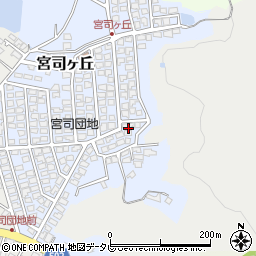 福岡県福津市宮司ヶ丘5-6周辺の地図