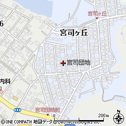 福岡県福津市宮司ヶ丘12-22周辺の地図