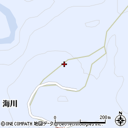 徳島県那賀町（那賀郡）海川（ウエノウチ）周辺の地図