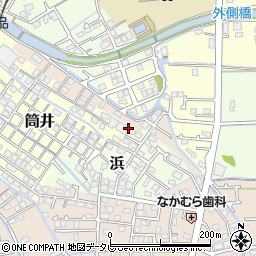 愛媛県伊予郡松前町筒井1054-4周辺の地図