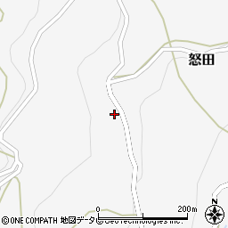 高知県長岡郡大豊町怒田574周辺の地図