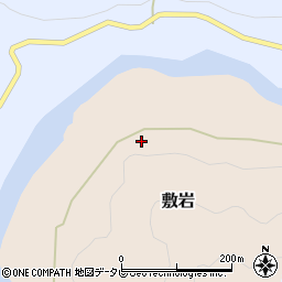高知県長岡郡大豊町敷岩10周辺の地図