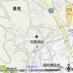 愛媛県伊予郡砥部町重光219周辺の地図