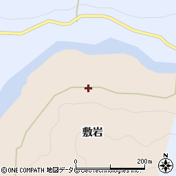 高知県長岡郡大豊町敷岩12周辺の地図