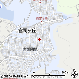 福岡県福津市宮司ヶ丘17周辺の地図