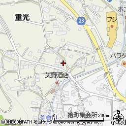 愛媛県伊予郡砥部町重光221周辺の地図