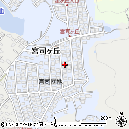 福岡県福津市宮司ヶ丘17-10周辺の地図