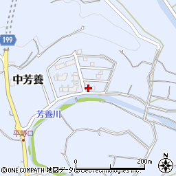 和歌山県田辺市中芳養2124-9周辺の地図